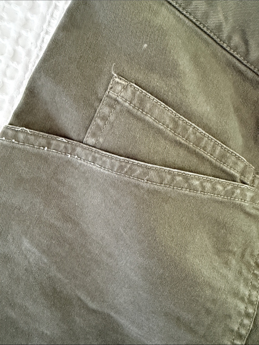 NILI LOTAN Shon Cotton Twill Barrel-Leg Size 6 Camo Olive Green color - Picture 10 of 12
